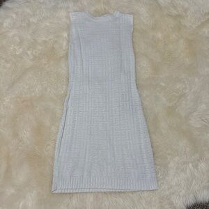 New Sexy Sleeveless Women Dress Korean Sheath White (One Size)